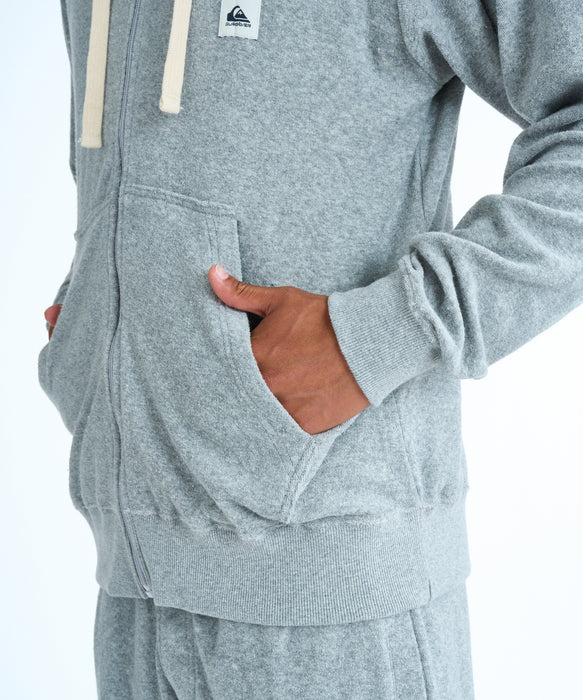 QUIKSILVER メンズ PG PILE WASH ZIP HOO パーカー 【2026年春夏モデル】 HTR / XL