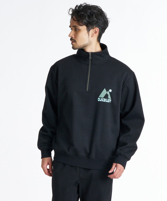 QUIKSILVER メンズ WR BONDING HALF ZIP スウェットジャケット 【2026年秋冬モデル】 BLK1 / XL