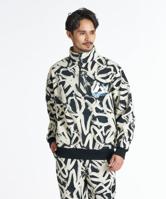 QUIKSILVER メンズ WR BONDING HALF ZIP スウェットジャケット 【2026年秋冬モデル】 BLK2 / XL