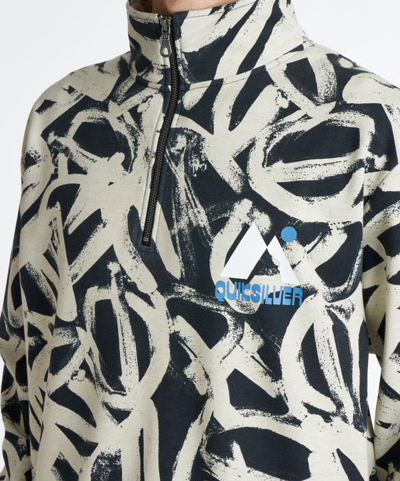 QUIKSILVER メンズ WR BONDING HALF ZIP スウェットジャケット 【2026年秋冬モデル】 BLK2 / XL