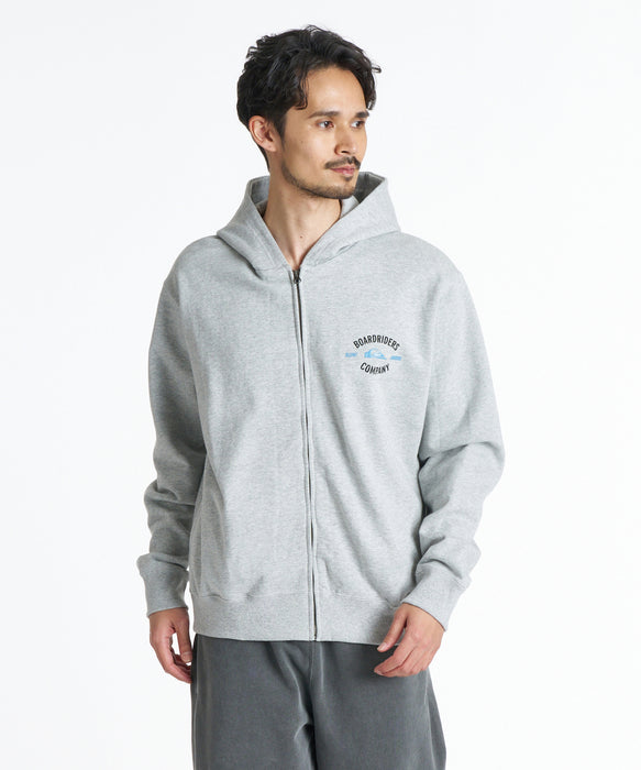 QUIKSILVER メンズ GARAGE SWEAT ZIP PK パーカー 【2026年秋冬モデル】 HTR / XL