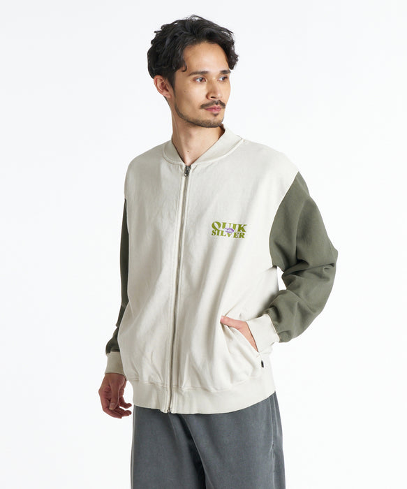 QUIKSILVER メンズ TRUE CREW SWEAT ZIP スウェットジャケット 【2026年秋冬モデル】 BGE / XL