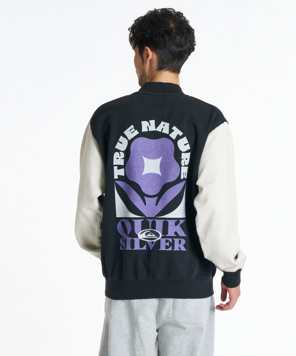 QUIKSILVER メンズ TRUE CREW SWEAT ZIP スウェットジャケット 【2026年秋冬モデル】 BLK / XL