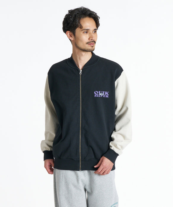 QUIKSILVER メンズ TRUE CREW SWEAT ZIP スウェットジャケット 【2026年秋冬モデル】 BLK / XL