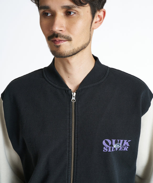 QUIKSILVER メンズ TRUE CREW SWEAT ZIP スウェットジャケット 【2026年秋冬モデル】 BLK / XL