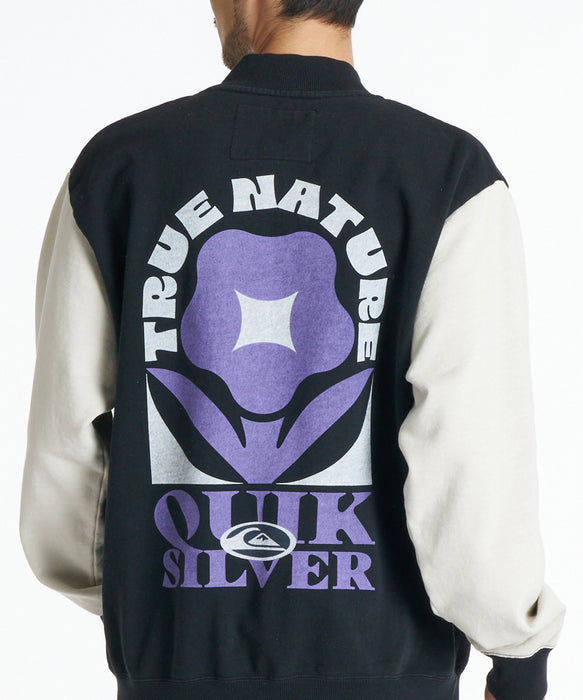 QUIKSILVER メンズ TRUE CREW SWEAT ZIP スウェットジャケット 【2026年秋冬モデル】 BLK / XL