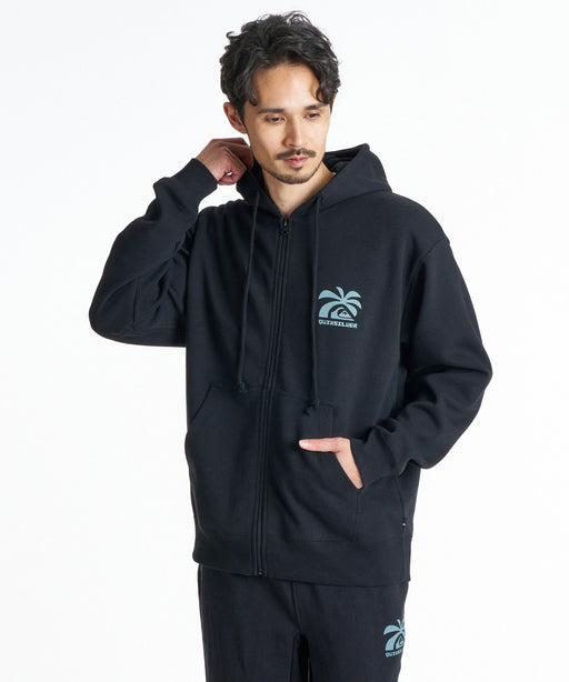 QUIKSILVER メンズ SALT WATER PALM RISE SWEAT ZIP PK パーカー 【2026年秋冬モデル】 BLK / XL