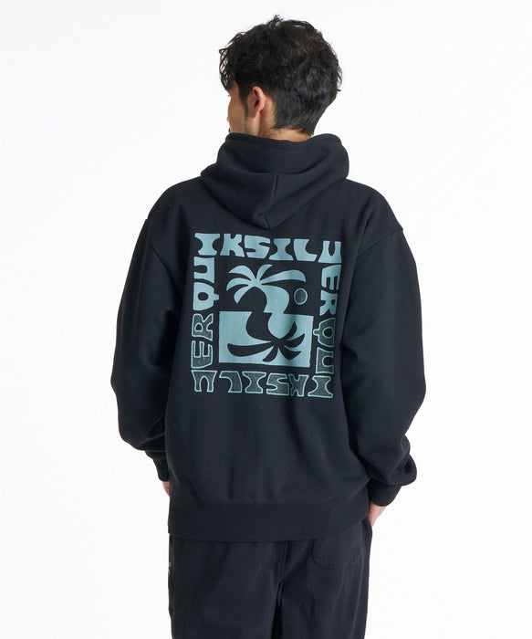 QUIKSILVER メンズ SALT WATER PALM RISE SWEAT ZIP PK パーカー 【2026年秋冬モデル】 BLK / XL