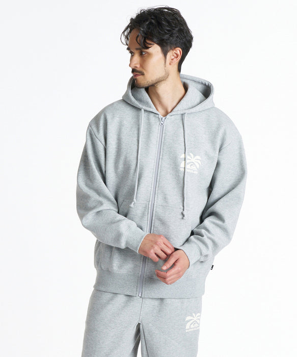 QUIKSILVER メンズ SALT WATER PALM RISE SWEAT ZIP PK パーカー 【2026年秋冬モデル】 HTR / XL