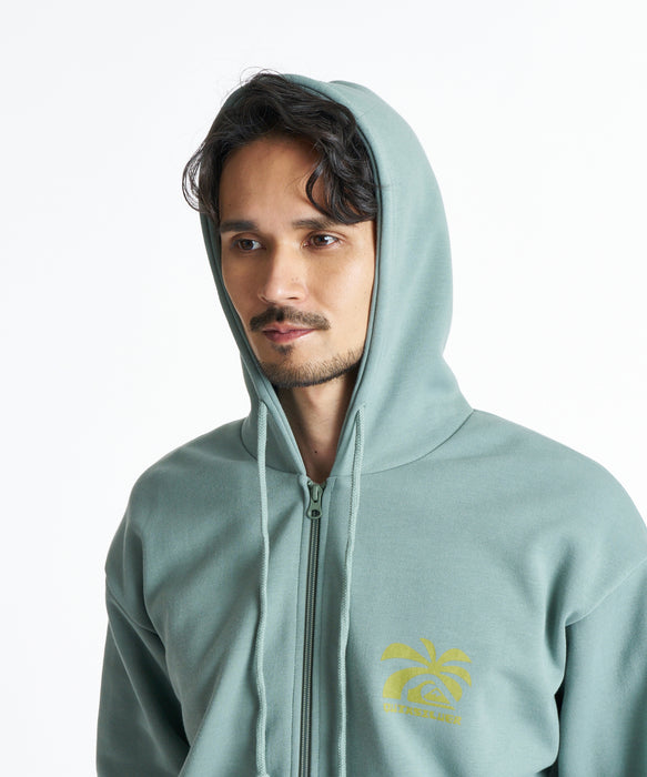 QUIKSILVER メンズ SALT WATER PALM RISE SWEAT ZIP PK パーカー 【2026年秋冬モデル】 OLV / XL