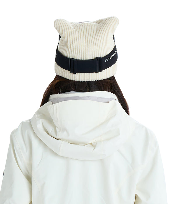 ROXY ウィメンズ ROXY SQUARE BEANIE 猫耳ビーニー 撥水加工 【25-26SNOWモデル】 WCF0 / F