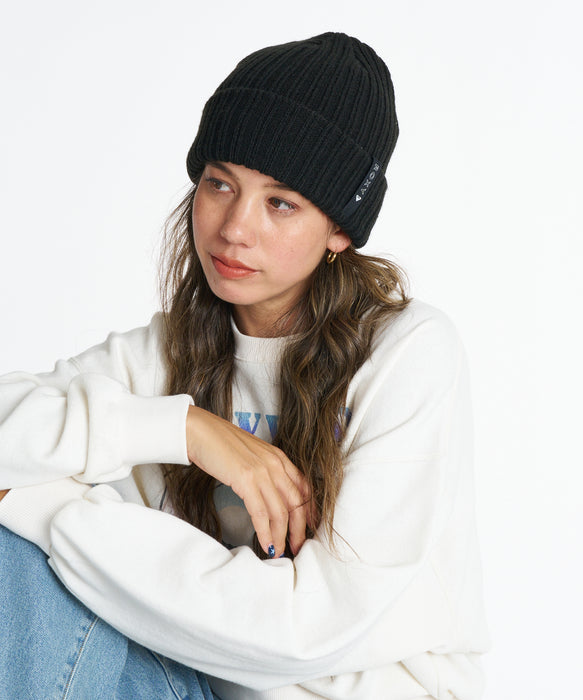 ROXY ウィメンズ FREE SHORE BEANIE ビーニー 【2026年秋冬モデル】 BLK / F