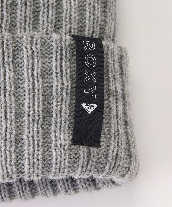 ROXY ウィメンズ FREE SHORE BEANIE ビーニー 【2026年秋冬モデル】 GRY / F