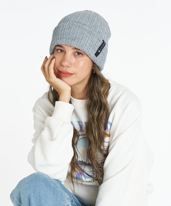 ROXY ウィメンズ FREE SHORE BEANIE ビーニー 【2026年秋冬モデル】 GRY / F