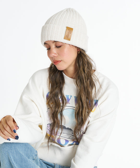 ROXY ウィメンズ OCEAN SIDE BEANIE ビーニー 【2026年秋冬モデル】 NAT / F