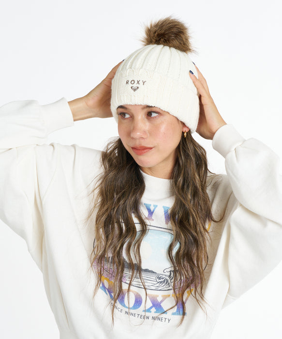ROXY ウィメンズ CALM SEA BEANIE ビーニー 【2026年秋冬モデル】 OWT / F