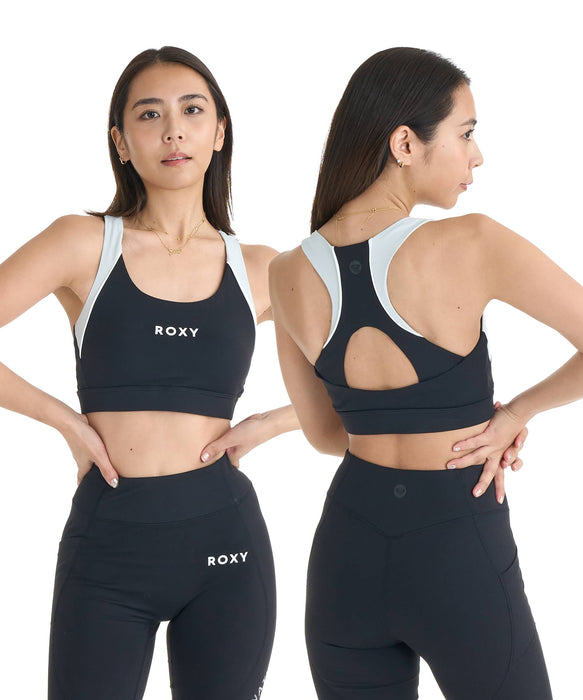 定価16830円ROXY 水陸両用 速乾 UVカット ブラトップ＆レギンス OUTLET】Roxy 水陸両用 速乾 UVカット ブラトップ JUMP HIGH METALLIC BRA