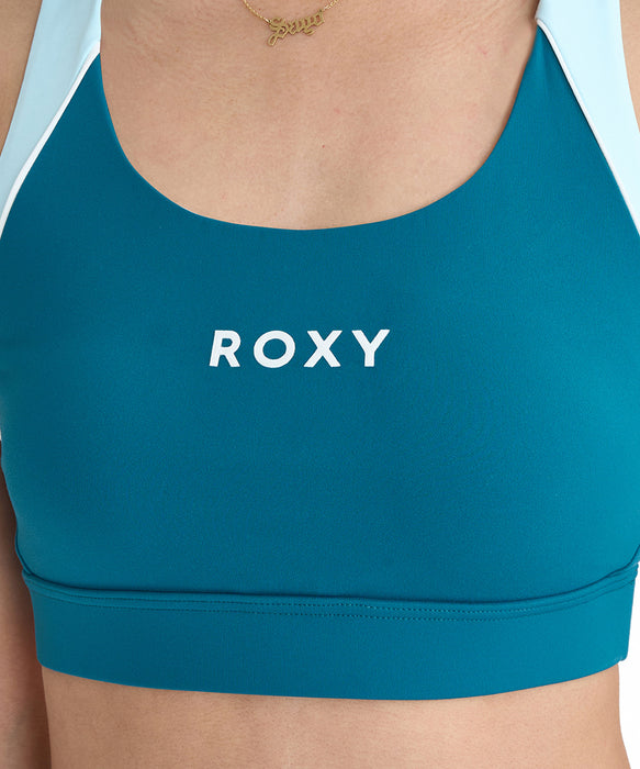 ROXY ウィメンズ FITNESS BLOOM BRIGHT BRA ブラトップ 【2026年春夏モデル】 GRN / L