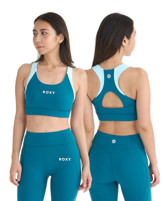 ROXY FITNESS BLOOM BRIGHT BRA ブラトップ/QUIK DRY/UV CUT/水陸両用/HIGH SUPPORT【2026年春夏モデル】