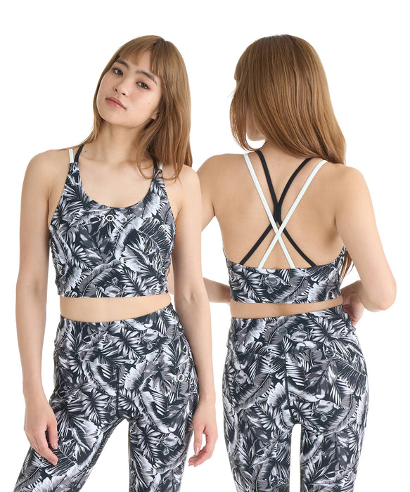 ROXY FITNESS GLOW YOUR WAY BRA ブラトップ/QUIK DRY/UV CUT/水陸両用/MEDIUM SUPPORT【2026年春夏モデル】