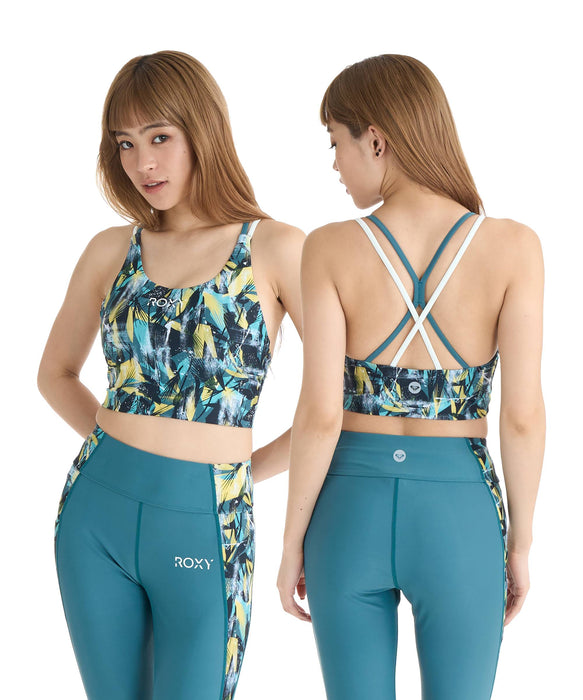 ROXY FITNESS GLOW YOUR WAY BRA ブラトップ/QUIK DRY/UV CUT/水陸両用/MEDIUM SUPPORT【2026年春夏モデル】