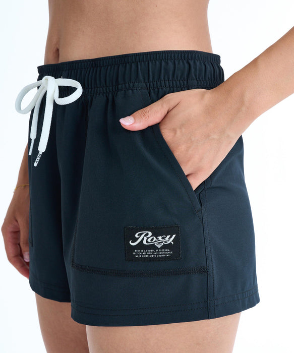 ROXY ウィメンズ SALT LINE ボードショーツ 【2026年春夏モデル】 BLK / L