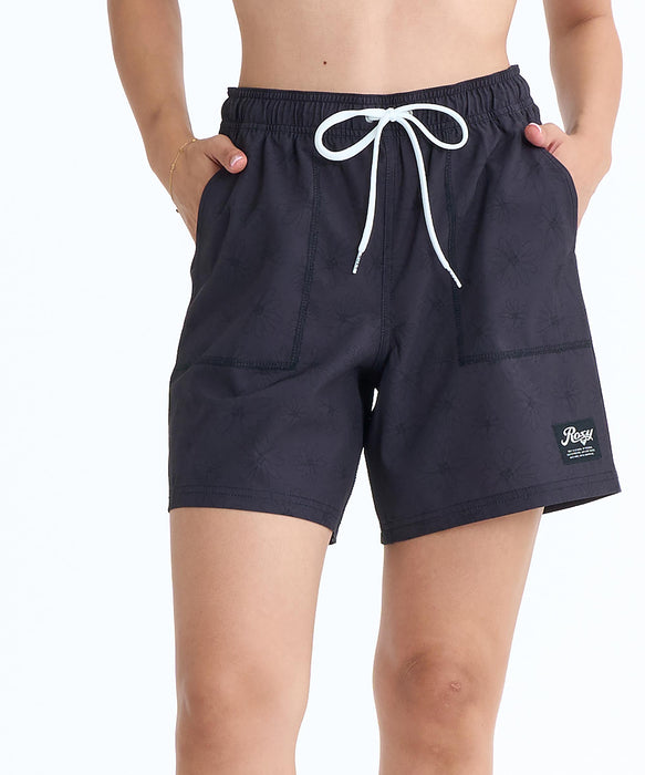 ROXY ウィメンズ COASTLINE PRINTED ボードショーツ 【2026年春夏モデル】 BBK / L