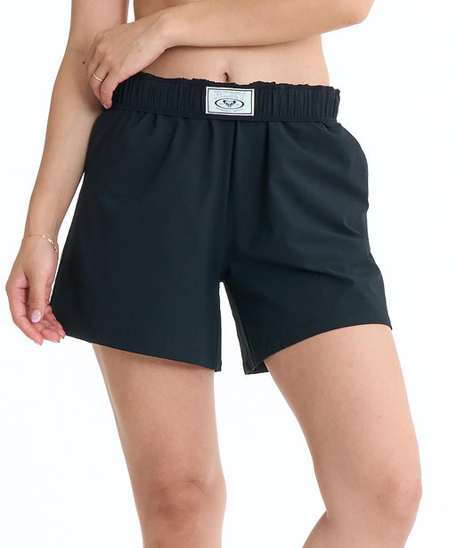 ROXY SOLUNA SHORTS 2WAY シアサッカー ボードショーツ/ミディアム丈