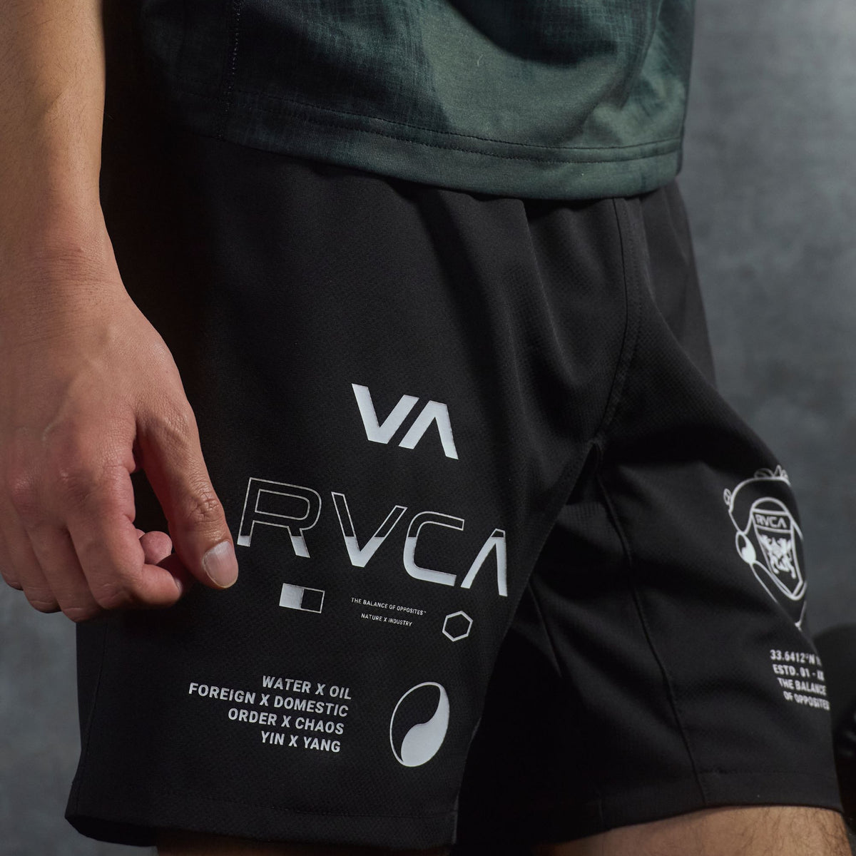 OUTLET】RVCA SPORT メンズ SPIRIT ALL OVER SPORTS SHORTS ショート
