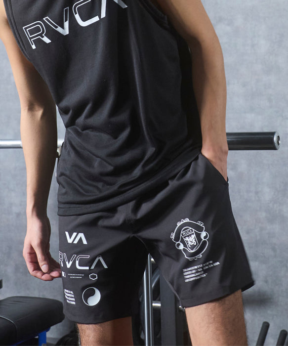 RVCA SPORT メンズ SPIRIT ALL OVER SPORTS SHORTS ショートパンツ