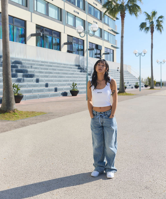 RVCA ウィメンズ MINI RVCA RIBBED TANKTOP タンクトップ 【2026年夏