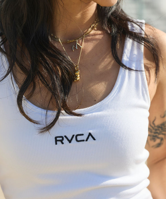RVCA ウィメンズ MINI RVCA RIBBED TANKTOP タンクトップ 【2026年夏モデル】