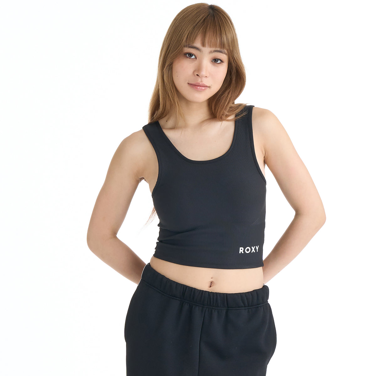 ROXY FITNESS BLOOM BRIGHT BRA TAN ブラトップ/QUIK DRY/UV CUT/水陸