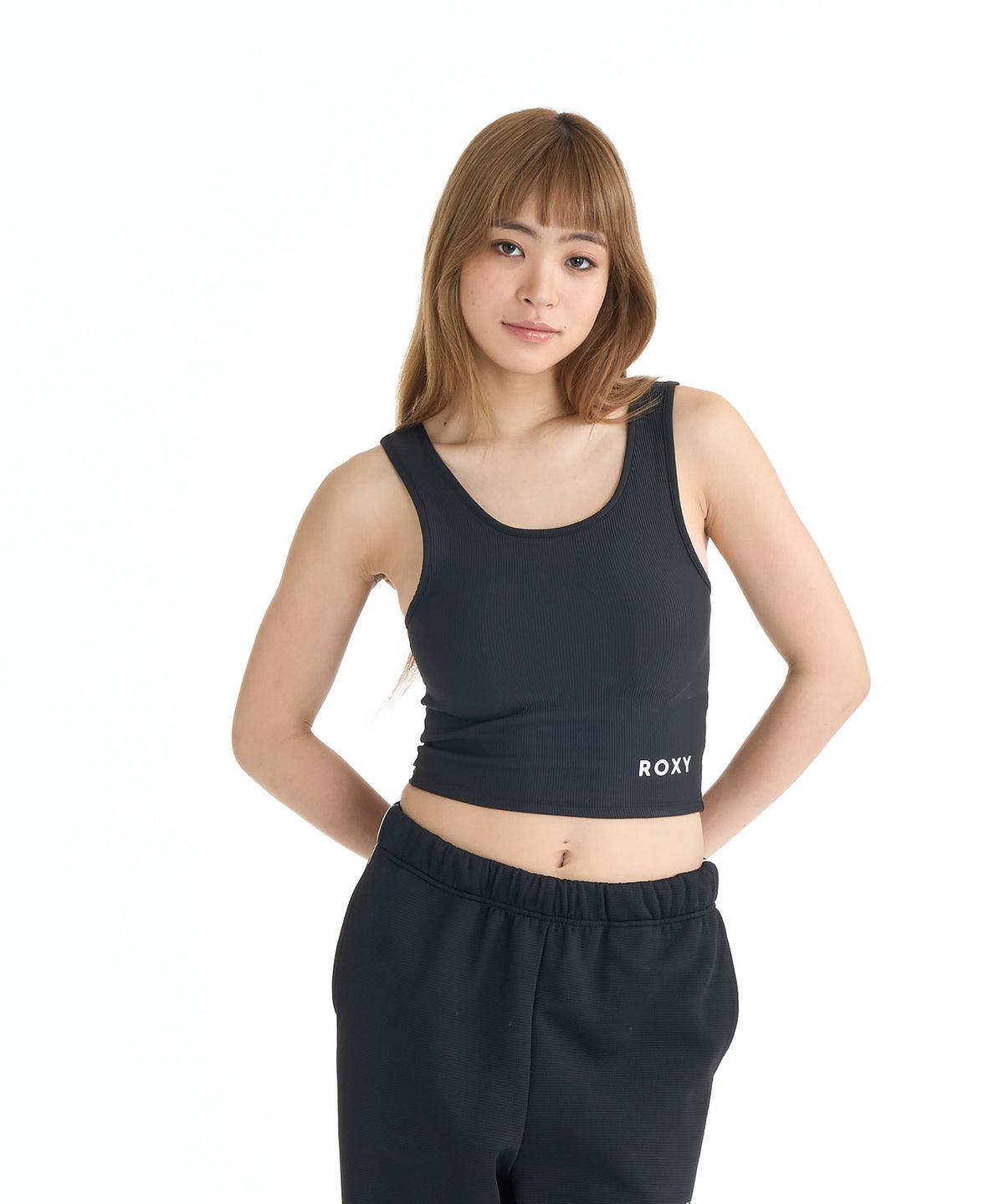 ROXY FITNESS BLOOM BRIGHT BRA TAN ブラトップ/QUIK DRY/UV CUT/水陸