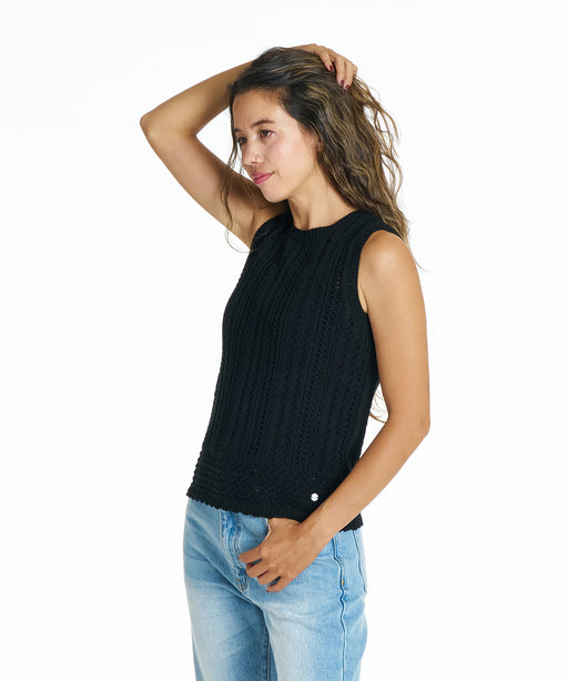 ROXY ウィメンズ TIDE OVER TANK セーター 【2026年夏モデル】 BLK / L