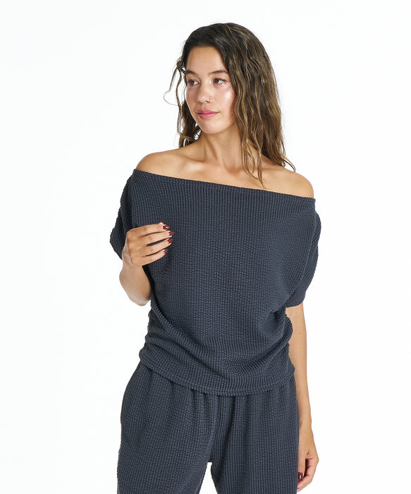 ROXY SUNSET BREEZE TOPS オフショルダーニット 【2026年夏モデル】