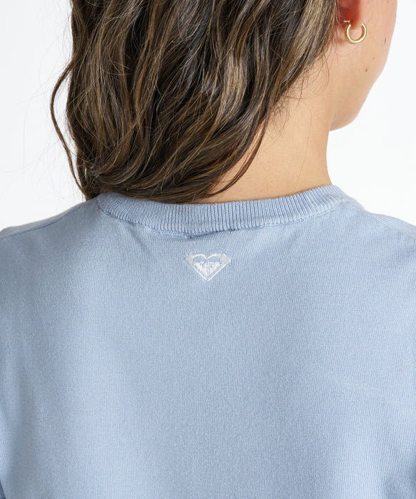 ROXY ウィメンズ BUTTERFLY S/S KNIT セーター 【2026年秋冬モデル】 BLU / L