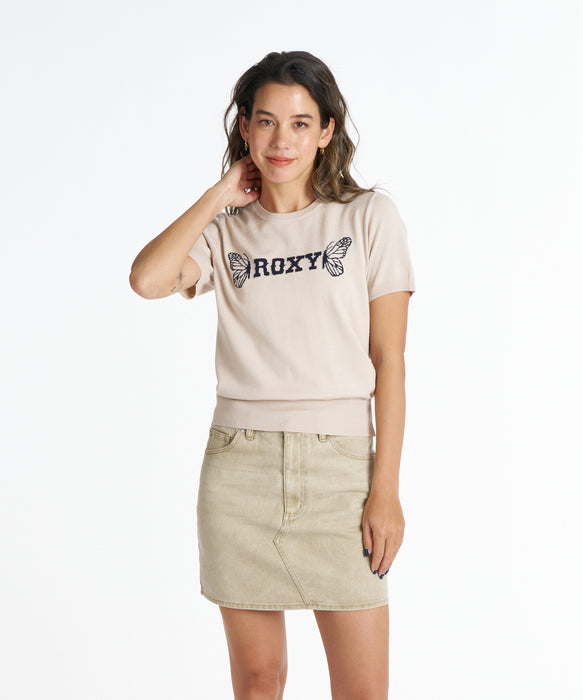 ROXY ウィメンズ BUTTERFLY S/S KNIT セーター 【2026年秋冬モデル】 SND / L