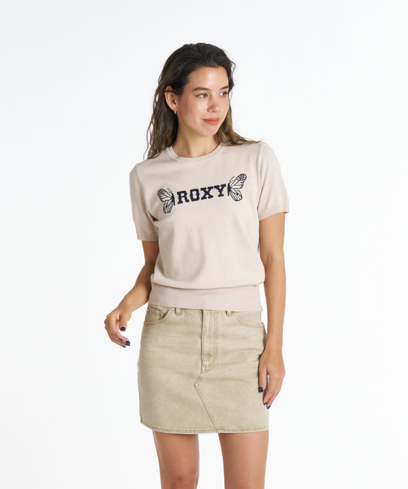 ROXY ウィメンズ BUTTERFLY S/S KNIT セーター 【2026年秋冬モデル】 SND / L