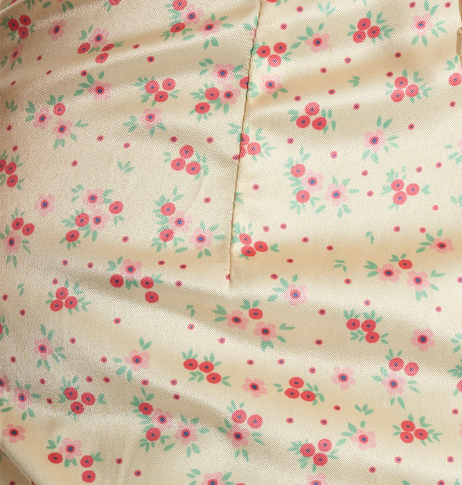 【OUTLET】Roxy ROXY×NANAHA DRESS ウィメンズ ドレス ワンピース サテン生地 花柄 <2025 ROXY CRUISERS x Nanaha>*