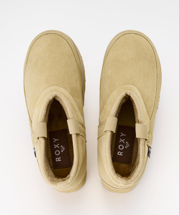 ロキシー(ROXY) ブーツ レディース MONARCH GROVE SUPER SHORT ウィメンズ 厚底ショートブーツ スエード 撥水加工 RFT254203 【国内正規品】 Roxy MONARCH GROVE SUPER SHORT ウィメンズ 厚底ショートブーツ