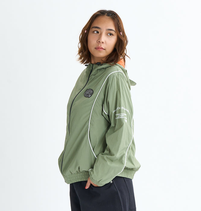 日本プロテニス協会　ナイロンジャケット OUTLET】Roxy ANYWHERE YOU WANT ナイロンジャケット