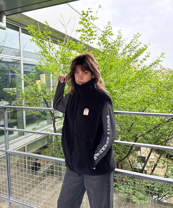 Roxy BELLIS BOA VEST ウィメンズ ボアベスト 撥水加工 <2025FW