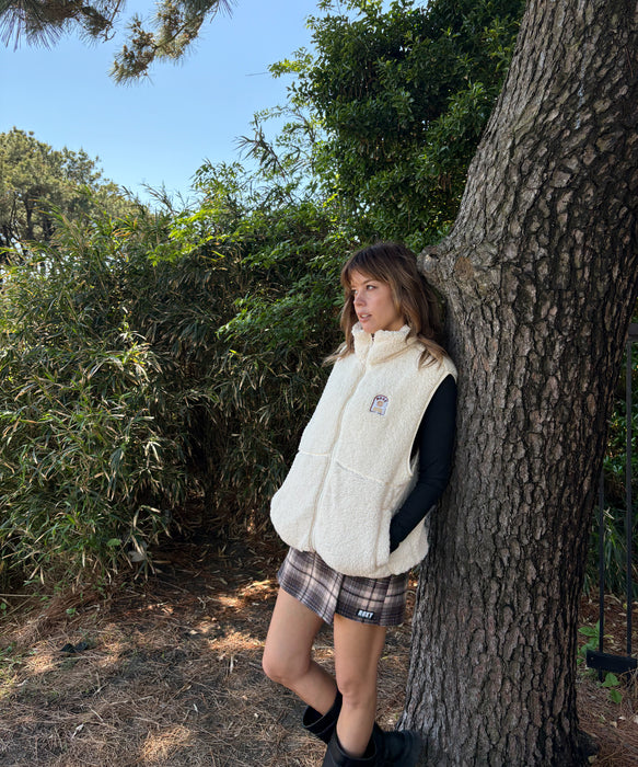 Roxy BELLIS BOA VEST ウィメンズ ボアベスト 撥水加工 <2025FW