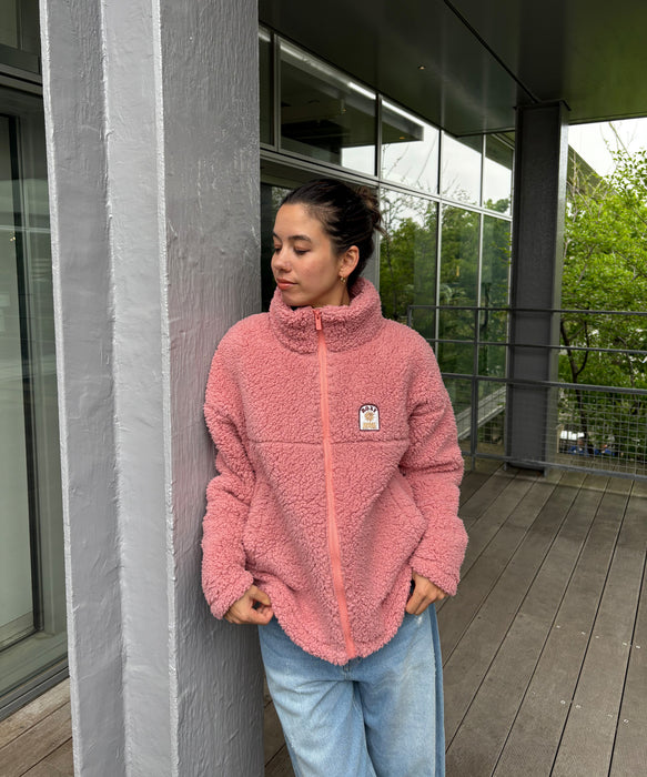 【Boy With Luv】ピンクボアジャケット Roxy BELLIS BOA JACKET ウィメンズ ボアジャケット 撥水加工 &lt