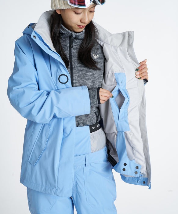 ROXY ウィメンズ ROXY JETTY SOLID JK スノージャケット 【26-27SNOWモデル】 BLU0 / L