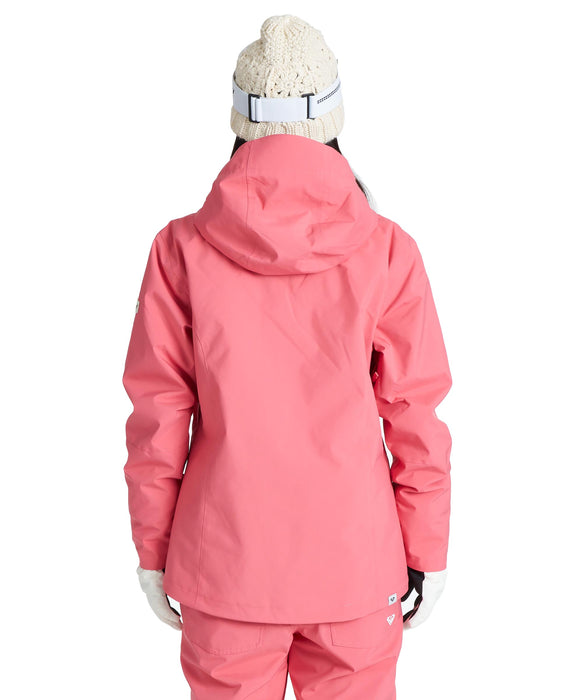 ROXY ウィメンズ ROXY JETTY SOLID JK スノージャケット 【26-27SNOWモデル】 ROSE / L