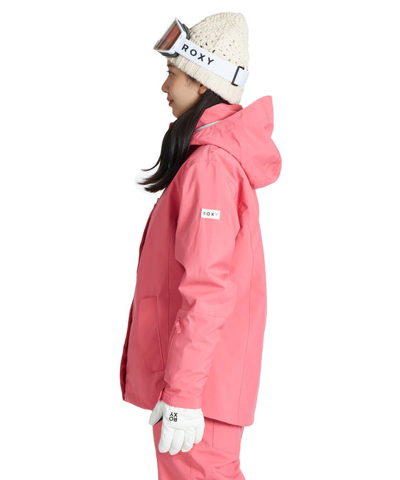 ROXY ウィメンズ ROXY JETTY SOLID JK スノージャケット 【26-27SNOWモデル】 ROSE / L