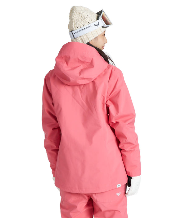ROXY ウィメンズ ROXY JETTY SOLID JK スノージャケット 【26-27SNOWモデル】 ROSE / L