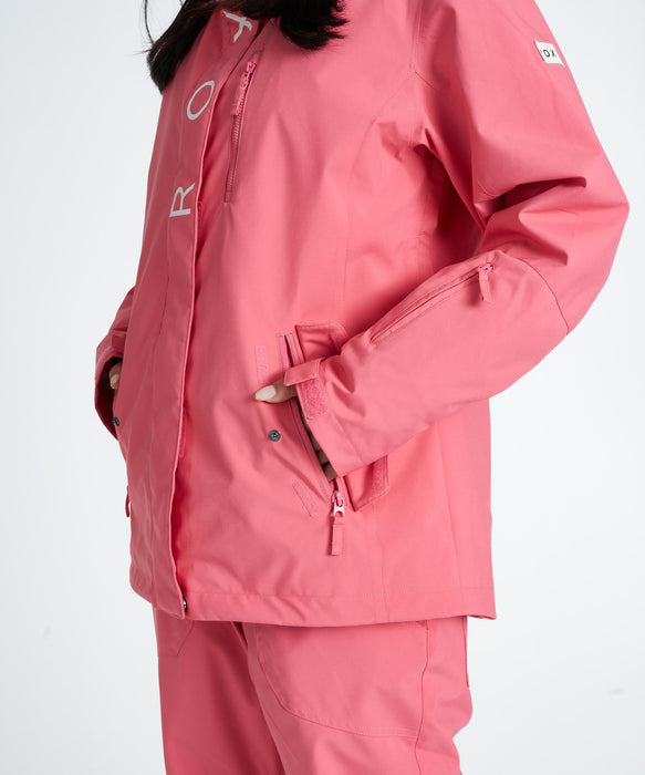 ROXY ウィメンズ ROXY JETTY SOLID JK スノージャケット 【26-27SNOWモデル】 ROSE / L